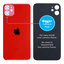 Apple iPhone 11 - Rear Housing Glass with Bigger Camera Hole (Red)