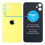 Apple iPhone 11 - Rear Housing Glass with Bigger Camera Hole (Yellow)