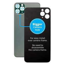 Apple iPhone 11 Pro - Rear Housing Glass with Bigger Camera Hole (Green)
