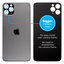 Apple iPhone 11 Pro Max - Rear Housing Glass with Bigger Camera Hole (Space Gray)