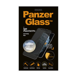 PanzerGlass - Tempered Glass Case Friendly CamSlider Privacy for iPhone X, XS & 11 Pro, black