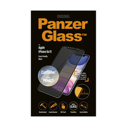 PanzerGlass - Tempered Glass Case Friendly CamSlider Privacy for iPhone XR & 11, black