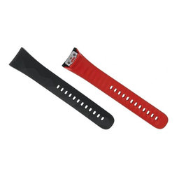 Samsung Gear Fit 2 Pro SM-R365 - Buckle Strap Left (Black-Red) - GH98-41595A Genuine Service Pack