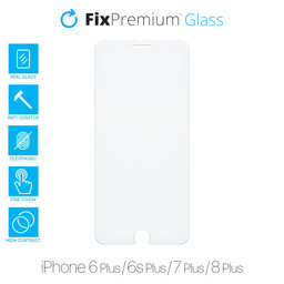 FixPremium Glass - Tempered Glass for iPhone 6 Plus, 6s Plus, 7 Plus & 8 Plus