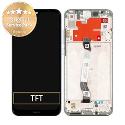 Xiaomi Redmi Note 8T - LCD Display + Touch Screen + Frame (Moonlight White) - 5600020C3X00 Genuine Service Pack