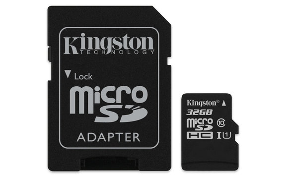 Kingston - MicroSDHC Memory Card Canvas Select Plus 32 GB + SD Adapter