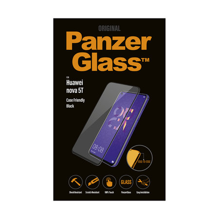 PanzerGlass - Tempered Glass Case Friendly for Huawei nova 5T, Black