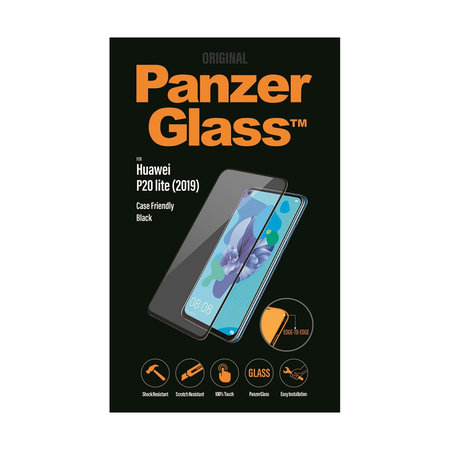 PanzerGlass - Tempered Glass Case Friendly for Huawei P20 Lite 2019, Black