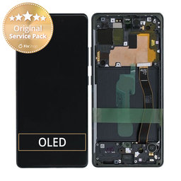 Samsung Galaxy S10 Lite G770F - LCD Display + Touch Screen + Frame (Prism Black) - GH82-21672A, GH82-22044A, GH82-22045A, GH82-21992A, GH82-22045A Genuine Service Pack
