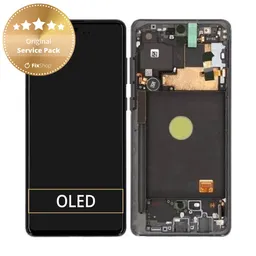 Samsung Galaxy Note 10 Lite N770F - LCD Display + Touch Screen + Frame (Aura Black) - GH82-22055A, GH82-22192A, GH82-22193A, GH82-22194A Genuine Service Pack