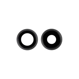 Apple iPhone 11 - Rear Camera Lens with Frame (Black) - 2pcs