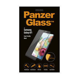 PanzerGlass - Tempered Glass Case Friendly for Samsung Galaxy A71, Black