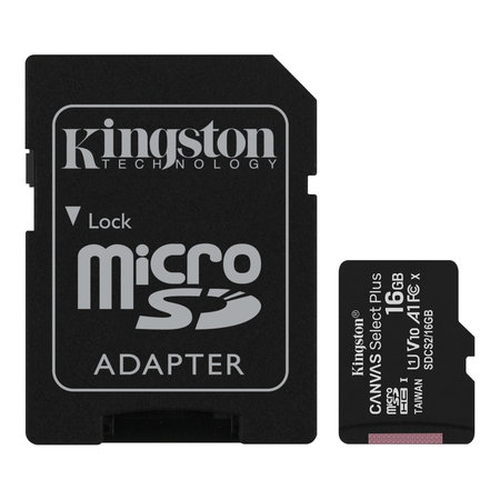 Kingston - microSDXC Canvas React Memory Card, 128 GB, SD adapter