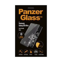 PanzerGlass - Tempered Glass Case Friendly for Samsung Galaxy S20 Ultra, Fingerprint komp., black