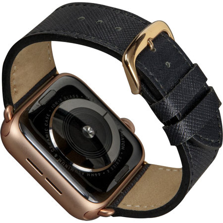 MODE - Madrid leather bracelet for Apple Watch 38/40 mm, night black