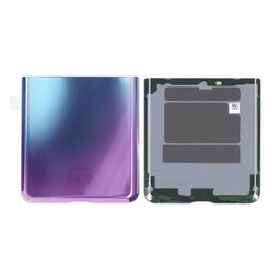 Samsung Galaxy Z Flip F700N - Battery Cover (Bottom) (Mirror Purple) - GH82-22204B Genuine Service Pack