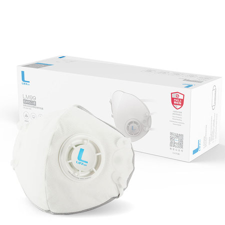 Sports respirator FFP3-KN95 98% filter, respiratory anti-viral mask - white