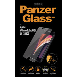 PanzerGlass - Tempered Glass Standard Fit for iPhone SE 2020, 8, 7, 6s, 6, transparent