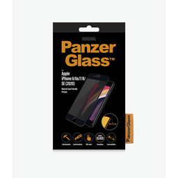 PanzerGlass - Tempered Glass Privacy Case Friendly for iPhone 6, 6s, 7, 8, SE 2020 & SE 2022, black