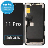 Display Soft OLED for iPhone 11 Pro, Touch Screen with Frame, FixPremium