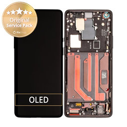 OnePlus 8 Pro - LCD Display + Touch Screen + Frame (Onyx Black) - 1091100167 Genuine Service Pack