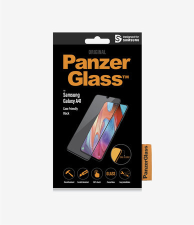 PanzerGlass - Tempered Glass Case Friendly for Samsung Galaxy A41, Black