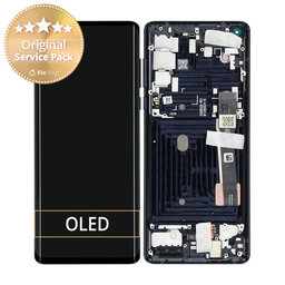 Motorola Edge - LCD Display + Touch Sceen + Frame (Solar Black) - 5D68C16586, 5D68C16581, 5D68C17030 Genuine Service Pack