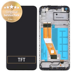 Samsung Galaxy A11 A115F - LCD Display + Touch Screen + Frame (Black) - GH81-18760A Genuine Service Pack