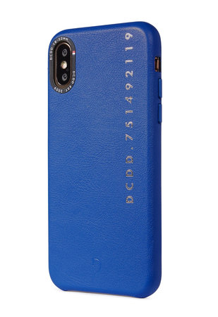 Decoded Leather Back Cover for iPhone X/Xs, blue