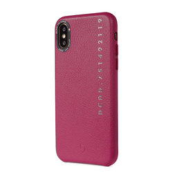 Decoded Leather Back Cover for iPhone X/Xs, pink