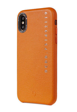 Decoded Leather Back Cover for iPhone X/Xs, orange