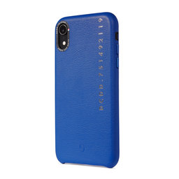 Decoded Leather Back Cover for iPhone XR, blue