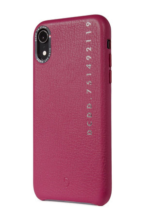Decoded Leather Back Cover for iPhone XR, pink