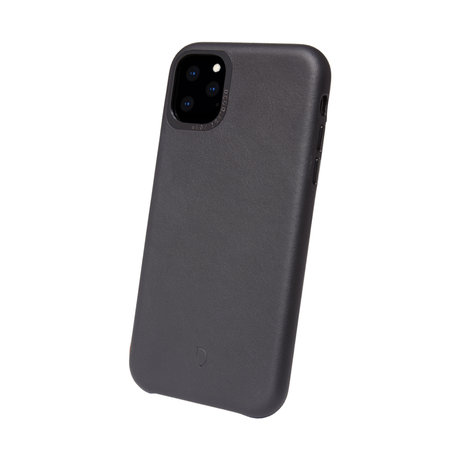 Decoded Leather Back Cover for iPhone 11 Pro, black