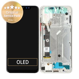 Xiaomi Mi 8 - LCD Display + Touch Screen + Frame (Silver) - 560310020033, 560310002033 Genuine Service Pack