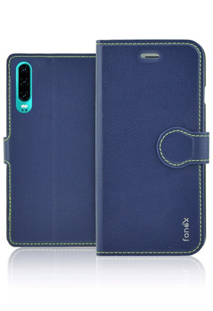 Fonex - Book Identity case for Huawei P30 Lite/P30 Lite 2020, blue
