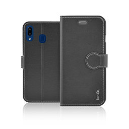 Fonex - Book Identity Case for Samsung Galaxy A20e, black