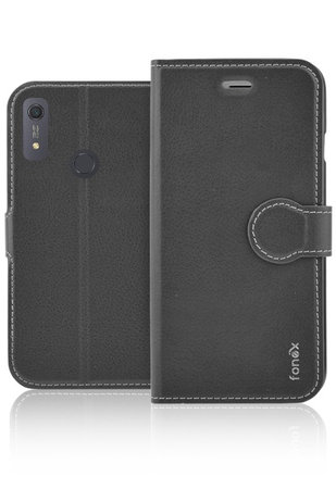 Fonex - Book Identity Case for Huawei Y6S, black