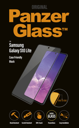 PanzerGlass - Tempered Glass Case Friendly for Samsung Galaxy S10 Lite, M51, black