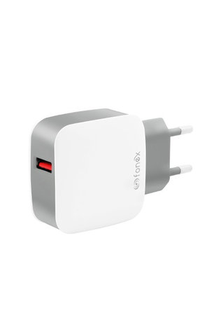 Fonex - USB Charging Adapter, 18W, white