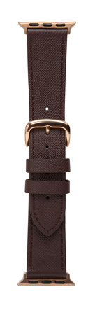 MODE - Madrid leather bracelet for Apple Watch 38/40 mm, dark chocolate