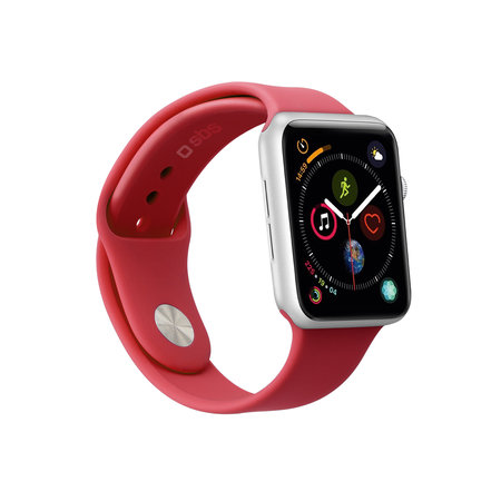 SBS - Bracelet for Apple Watch 44 mm, size M / L, red