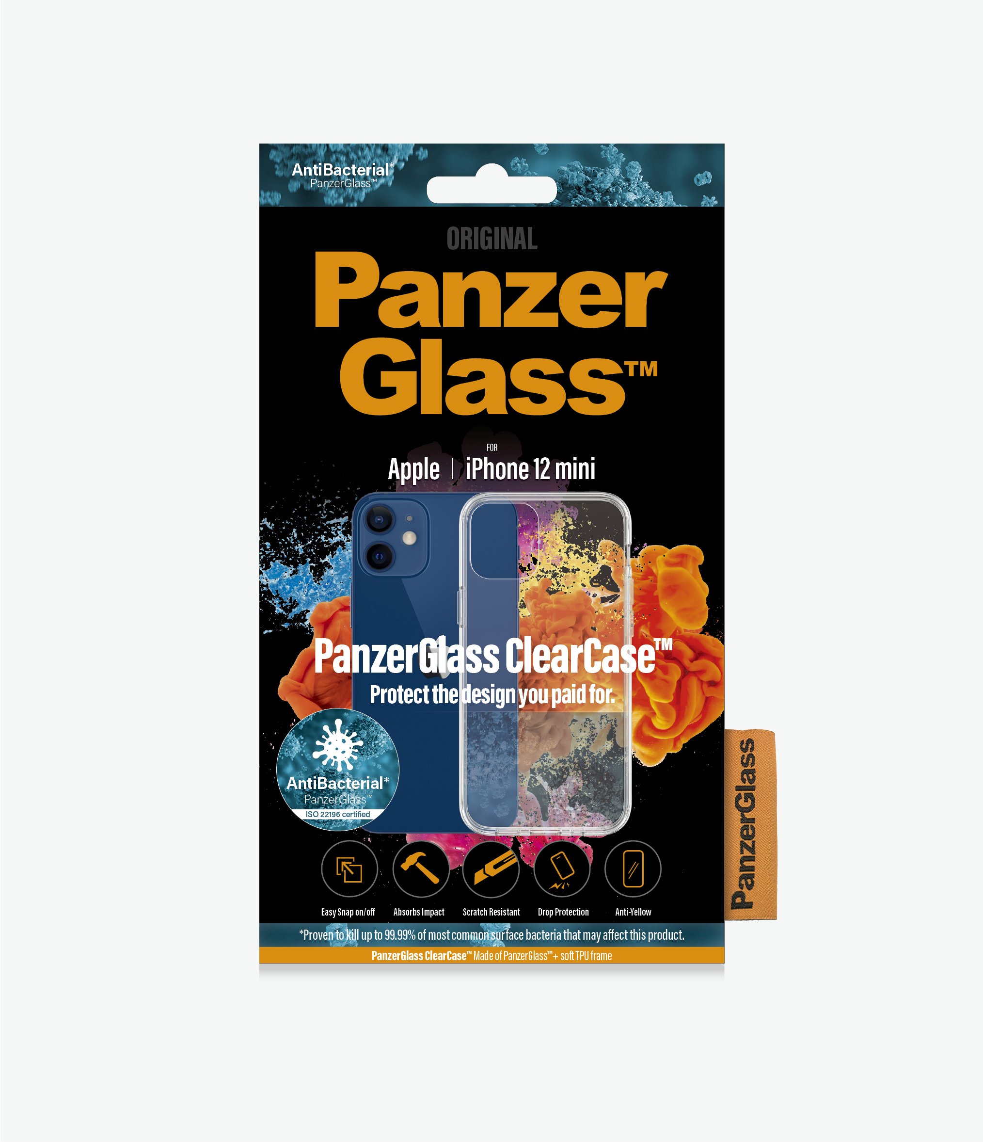 PanzerGlass Case ClearCase for iPhone 12 mini, transparent