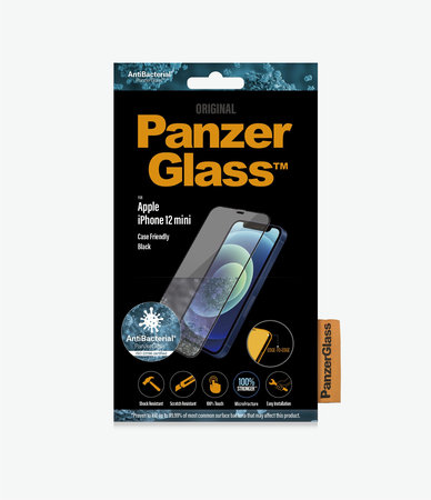 PanzerGlass - Tempered glass Case Friendly AB for iPhone 12 mini, black