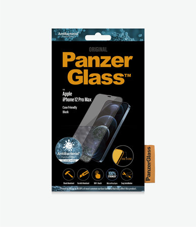 PanzerGlass - Tempered glass Case Friendly AB for iPhone 12 Pro Max, black