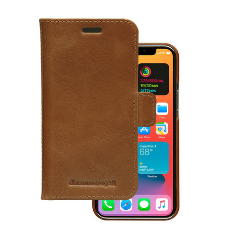 dbramante1928 - Lynge leather case for iPhone 12 mini, tan