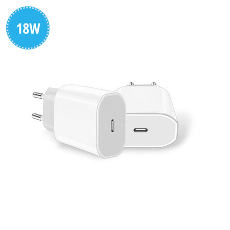 USB-C charging adapter, 18W, compatible with Apple