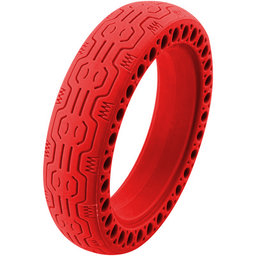 Xiaomi Mi Electric Scooter 1S, 2 M365, Essential, Pro, Pro 2 - Durable Full Tubeless Tire (Red)