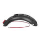 Kugoo S1, S1 Pro, S2, S3 - Rear Fender + Light + Cable (Black)