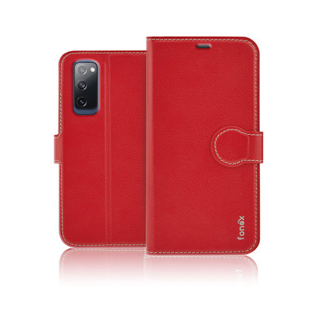 Fonex - Book Identity Case for Samsung Galaxy S20 FE, red